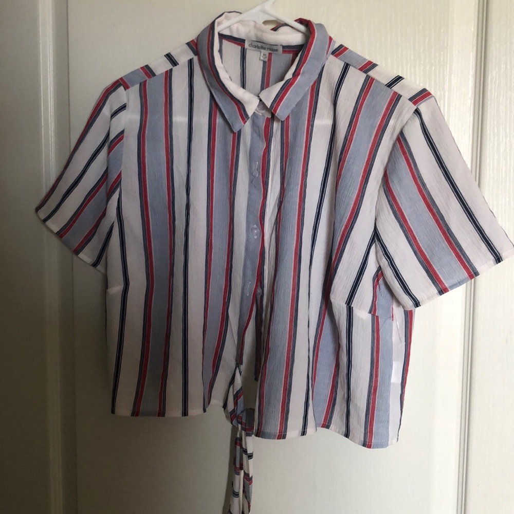 Cropped Button Down Shirt